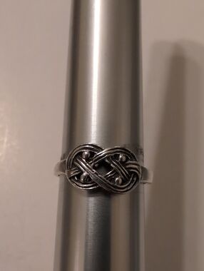 Solvar Sterling Silver Celtic Knot Infinity Ring - Women's Jewelry